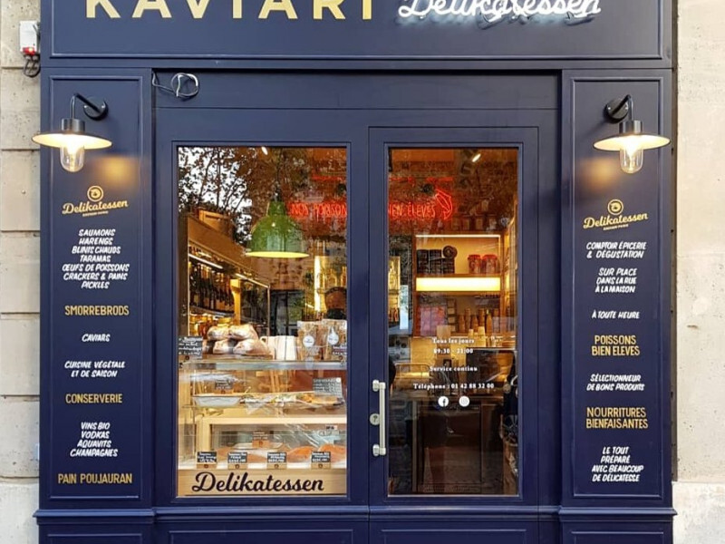 Façade KAVIARI DELIKATESSEN à Paris