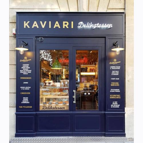 Façade KAVIARI DELIKATESSEN à Paris